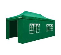 Dellonda Premium 3X6M Pop-Up Gazebo & Side Walls With Carry Bag, Stakes & Weight Bags