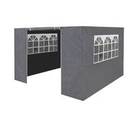 Premium Gazebo/Marquee Side Walls/Doors/Windows, Fits 3 x 3m Models - Grey - DG149