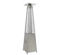 Dellonda Pyramid Gas Patio Heater 13kW for Commercial & Domestic Use, Stainless Steel - DG99, Silver