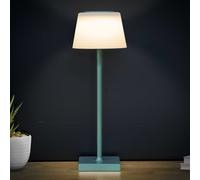 Dellonda Rechargeable Table Lamp with RGB Colours - Green Frame