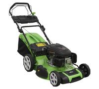 Dellonda Self-Propelled Petrol Lawnmower Grass Cutter with Height Adjustment & Grass Bag 171cc 20"/51cm 4-Stroke Engine