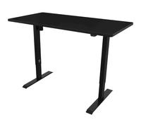 Dellonda Single Motor Height-Adjustable Electric Sit & Stand Desk with Black Desktop