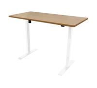 Dellonda Single Motor Height-Adjustable Electric Sit & Stand Desk with Oak Desktop