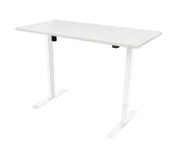 Dellonda Single Motor Height-Adjustable Electric Sit & Stand Desk with White Desktop