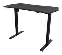 Dellonda Single Motor Height-Adjustable Electric Sit & Stand Gaming Desk - Carbon Fibre Desktop
