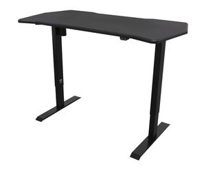 Dellonda Single Motor Height-Adjustable Electric Sit & Stand Gaming Desk - Carbon Fibre Desktop