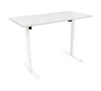 Dellonda Single Motor Height Adjustable Electric Sit & Stand Office Desk - White