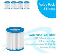 Dellonda Swimming Pool Filter Cartridge Dl35- Pack Of 4 - Dl111