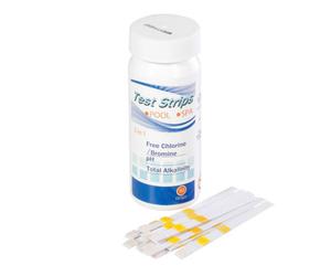 Dellonda Universal 3In1 Chlorine, Ph & Alkalinity Test Strips Hot Tub, Spa, Pool