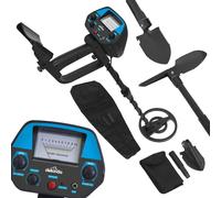Dellonda Water-Resistant Metal Detector with Pinpointer, Adjustable Sensitivity (to 20cm), Iron-Removal Discrimination, Shovel & Carry Bag