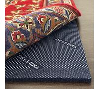 DELLUNA Non-Slip Area Rug Pad 6'x9', 3/8" Thick Double Side Rubber + Felt, Premium Deluxe Cushioned- Safe for All Floors, Adds Comfort and Protection, Ultra Strong Grip, Stop Rug from Moving.