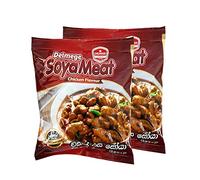 Delmage SoyaMeat Chicken | 90G | Chicken Flavour |Flavours and Spices | Soy Proteins |Sri Lankan Origin (Pack of 2)