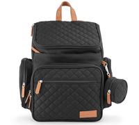 DELMAR BABY Large Baby Backpack Diaper Bag - New Born Essentials for Baby - Unisex Diaper Bag Backpack, Army Green, Black, L, Modern Baby Diaper Bag