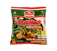 Delmege's Soyameat Jaffna Curry Flavour 90g Authentic Sri Lankan Style SOYA Meat Chunks Rich Spicy Taste for Traditional Curries Pack of 1