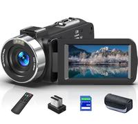 Delmodes Camcorder 8K 64MP Video Camera 18X Digital Zoom WIFI Video Camera for YouTube 3.0 Inch UHD Touchscreen IR Night Vision Vlogging Camera with 32GB SD Card, Remote Control and Two Batteries