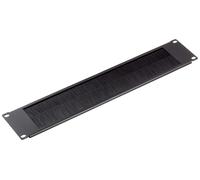 DeLOCK 19 Inch Cable Management Brush Strip 2 U Black