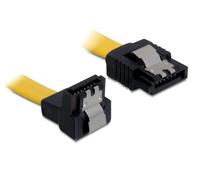 DeLOCK 2X Kabel SATA 6Gb/s 20 cm gelb un/ge Metall 2 20cm