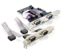 Delock PCI Express Karte 4 x Seriell Silber