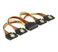 DeLock 60156 0.15 m SATA 15-pin multicoloured SATA cable, 60156