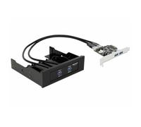 Delock 61893 USB 3.2 1st gen controller card 2+2 ports for USB and...