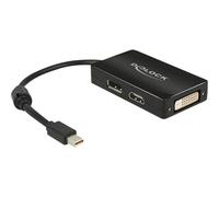 DeLOCK 62623 Adaptor Cable Mini DisplayPort 1.1 Male to 1 x DisplayPort and 1 x