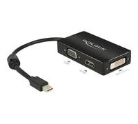 Delock 62631 Mini DisplayPort to VGA / HDMI / DVI Adapter Passive ...
