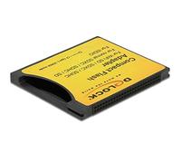 Delock 62637 Compact Flash Adapter for iSDIO (WiFi SD)/SDHC/SDXC Memory Cards Black/Yellow