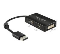 Delock 62656 DisplayPort to VGA / HDMI / DVI Adapter 1080p Passive...