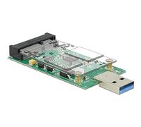 DeLOCK 62681 mSATA interface card and Adapter - Accessory (USB Type-A, mSATA, 5 Gbit/s, Windows 10 EDUCATION, Windows 10 EDUCATION X64, Windows 10 Enterprise, Mac OS X 10.9 Mavericks, 42 mm)