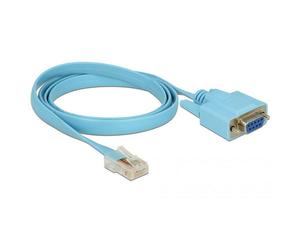 Delock 63341 VGA / RJ45 Adapter [1x D-SUB 9-pin - 1x RJ45] Blue 1.00m