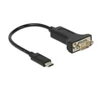 Delock 63908 USB 2.0 Adapter [1x USB-C® plug - 1x RS232 plug] 0.15 m