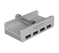 DeLOCK 64046 interface hub USB 3.2 Gen 1 (3.1 Gen 1) Type-A 5000 Mbit/s Silver