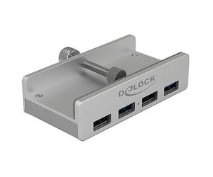 DeLOCK 64046 interface hub USB 3.2 Gen 1 (3.1 Gen 1) Type-A 5000 Mbit/s Silver