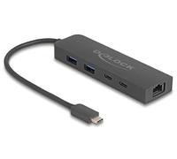 DeLOCK 64110 interface hub USB 3.2 Gen 2 (3.1 Gen 2) Type-C 10000 Mbit/s Black