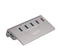DeLOCK 64182 hub & concentrateur USB 3.2 Gen 2 (3.1 Gen 2) Type-A 10 Mbit/s Gris