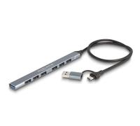DeLOCK 64273 interface hub USB 3.2 Gen 1 (3.1 Gen 1) Type-C 5000 Mbit/s Grey