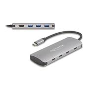 DeLOCK 64323 interface hub USB 3.2 Gen 2 (3.1 Gen 2) Type-C 10000 Mbit/s Grey