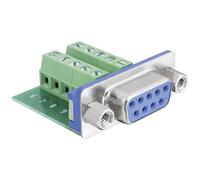 Delock 65268 D-SUB Receptacle 180° 9-Pin for Industrial Use