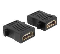 Delock 65509 HDMI Adapter Female to Female Panel-mount Gold-plated...