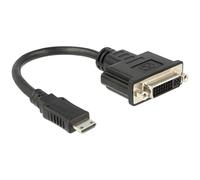 Delock 65564 HDMI Mini-C Male to DVI 24+5 Female Adapter 20cm Black