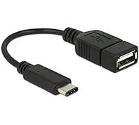DeLOCK 65579 Adaptor Cable USB Type-C 2.0 Male to USB 2.0 A Female 15 cm Black