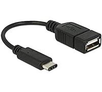DeLOCK 65579 Adaptor Cable USB Type-C 2.0 Male to USB 2.0 A Female 15 cm Black