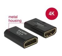 DeLOCK adaptor High Speed HDMI with Ethernet Cable; HDMI A Female to HDMI A Fema