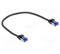 80225 patch cord S/FTP Cat 6a RJ45 connector, 0.25m DELOCK on both sides