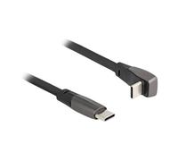 Delock 80750 USB-C cable USB 2.0 USB-C® plug, USB-C® plug 0.14 m Black