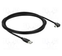 81652 Cable USB 2.0 Gold Plated 2m Black 24AWG,28AWG 480Mbps DELOCK