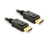Delock 82425 DisplayPort Cable 5m Black 4K UHD Gold-Plated Triple ...