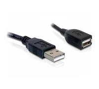 Delock 82457 USB cable USB 2.0 USB-A plug, USB-A socket 0.15 m Black