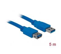 DELOCK Kabel USB 3.0 Verlaengerung A/A 5m St/Blau (US IMPORT)