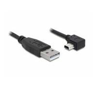 DELOCK 82680 Kabel USB 2.0-A Male to USB mini-B 5-Pin Male Angled Black 0,5m